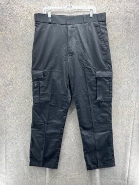 Tact Squad Pants Men 36 Black Cargo Flat Front Tactical Workwear Uniform